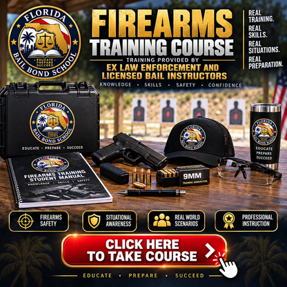 Continuing Education - Firearms Safety and Defensive Pistol for Bail Bond Agents (6hr) September 26th, 2026 9am-3pm